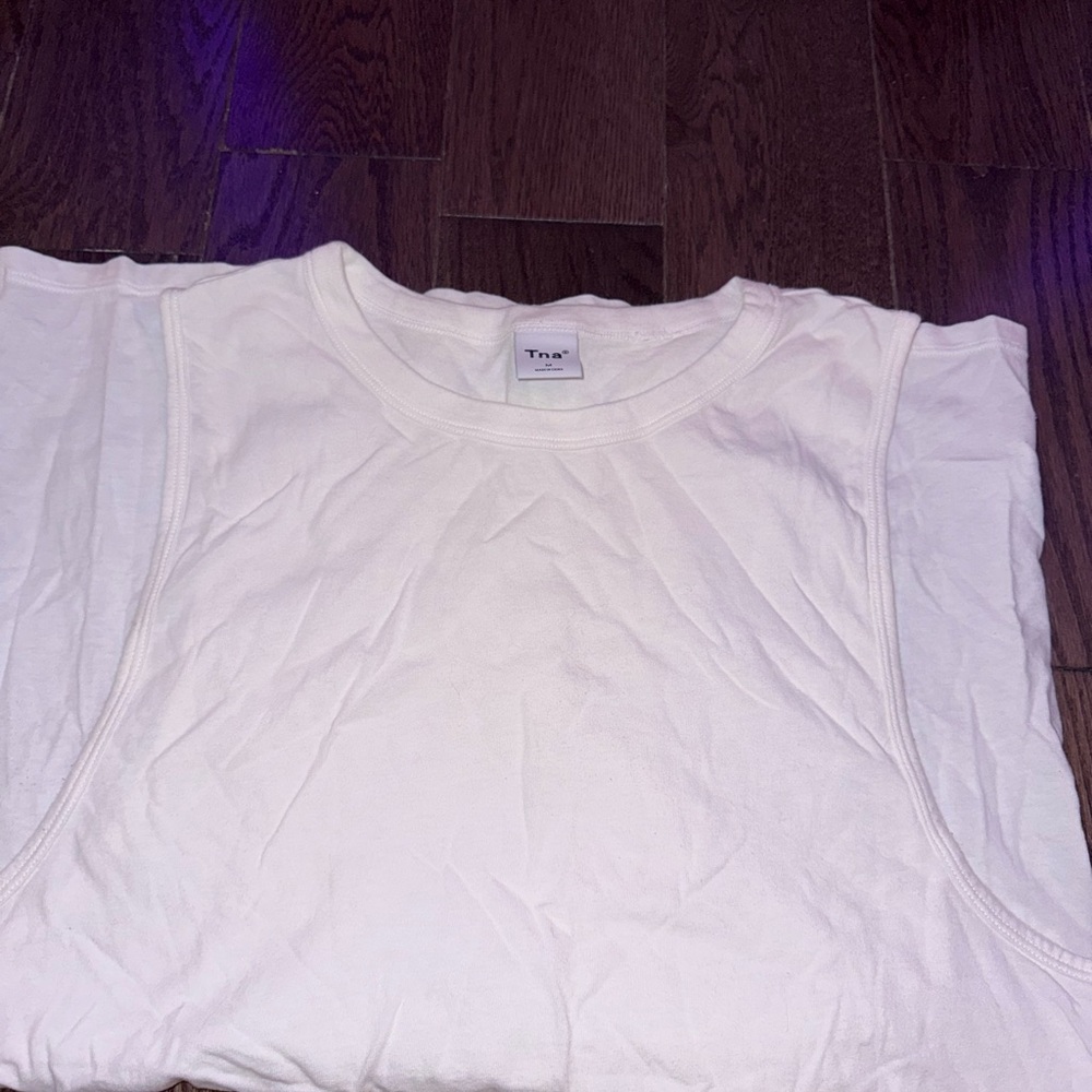 TNA Cream Sleeveless Top aritzia